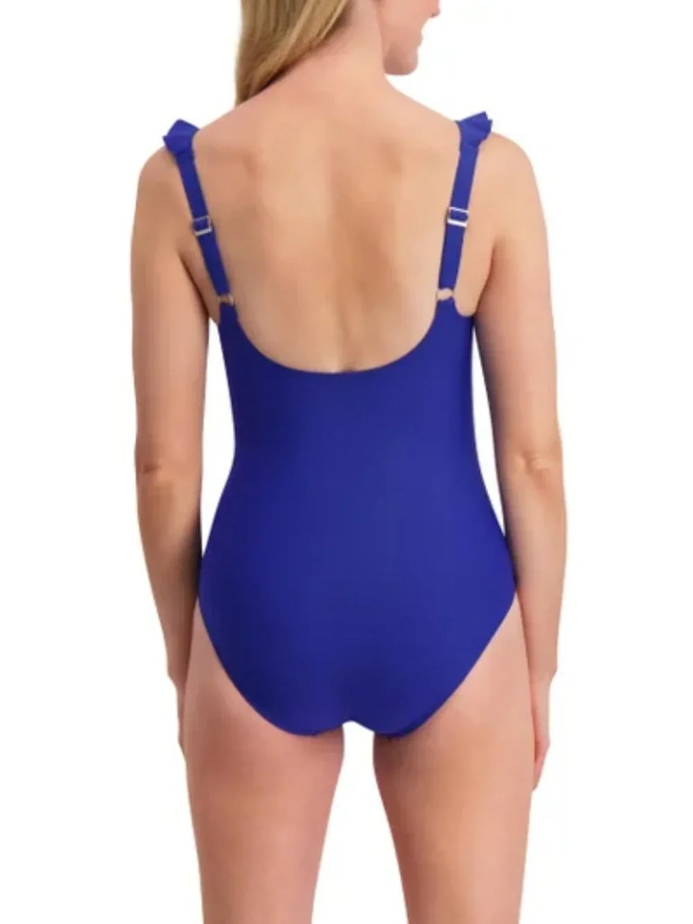 DKNY BLUE BATHING SWIMSUIT TUMMY CONTROL 1 PC XS  OR SMALL NWT - Picture 2 of 3
